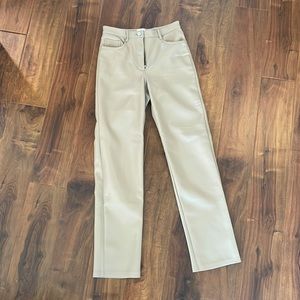 Wilfred tan leather pants